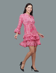 Full Sleeve Short Dress